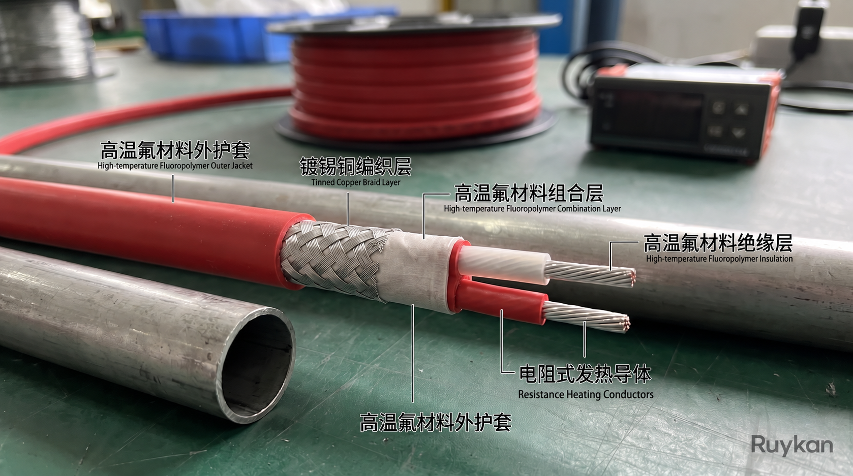 Parallel Constant-Wattage Heat Tracing Cable