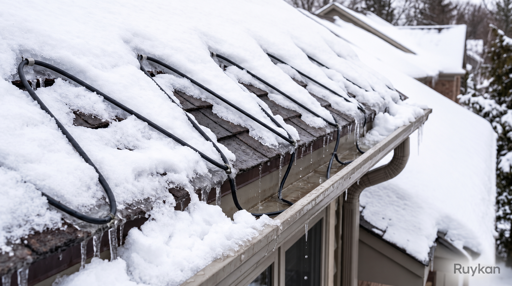 Gutter Snow-Melting Heating Cable